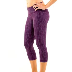 Lululemon Wunder Under Textured Crop Legging, Size 4